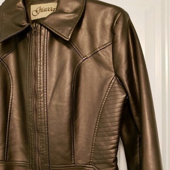 Giacca, Biker Jacket, bronze, Sz M - Picture 2 of 6